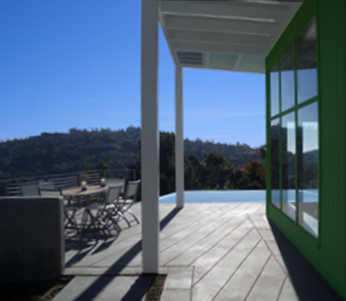 FRAMED CANYON VIEWS DEFINE THE EXTERIOR TERRACE